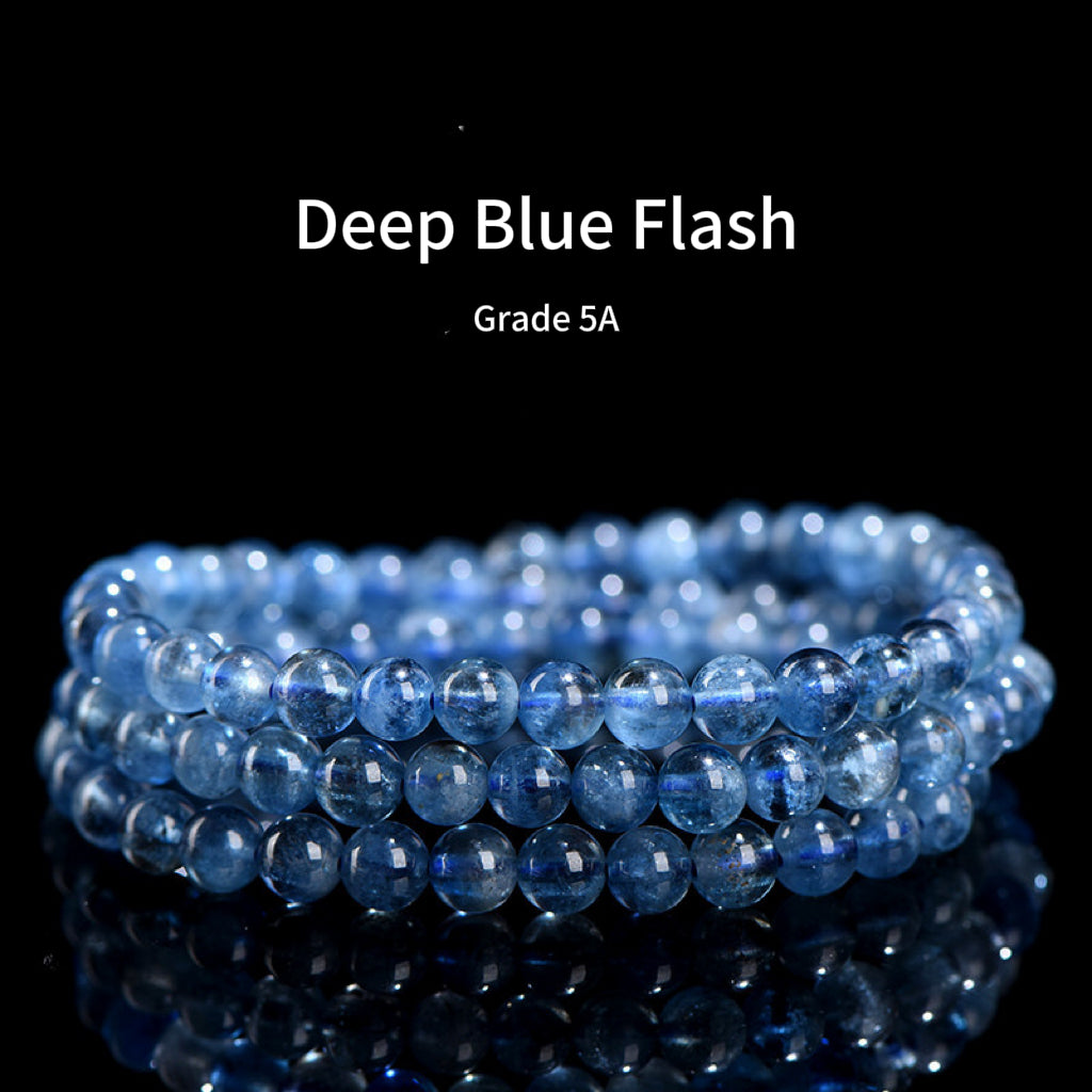 Grade 5A Deep Blue Aquamarine Bracelet