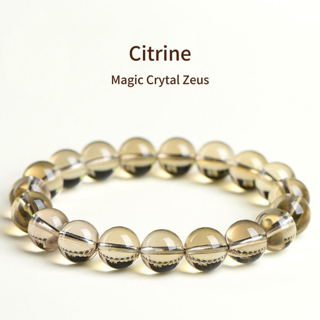 Natural Magic Crystal “Zeus” Yellow Citrine Bracelet