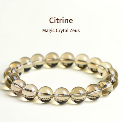 Natural Magic Crystal “Zeus” Yellow Citrine Bracelet