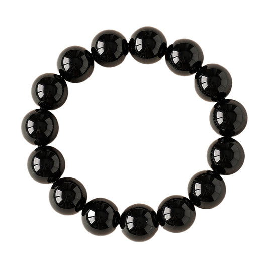 Natural obsidian energy bracelet